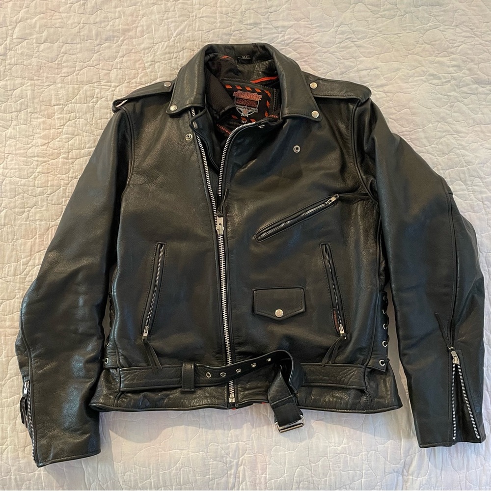 Interstate Leather Motorcycle Jacket 50-T - image 1